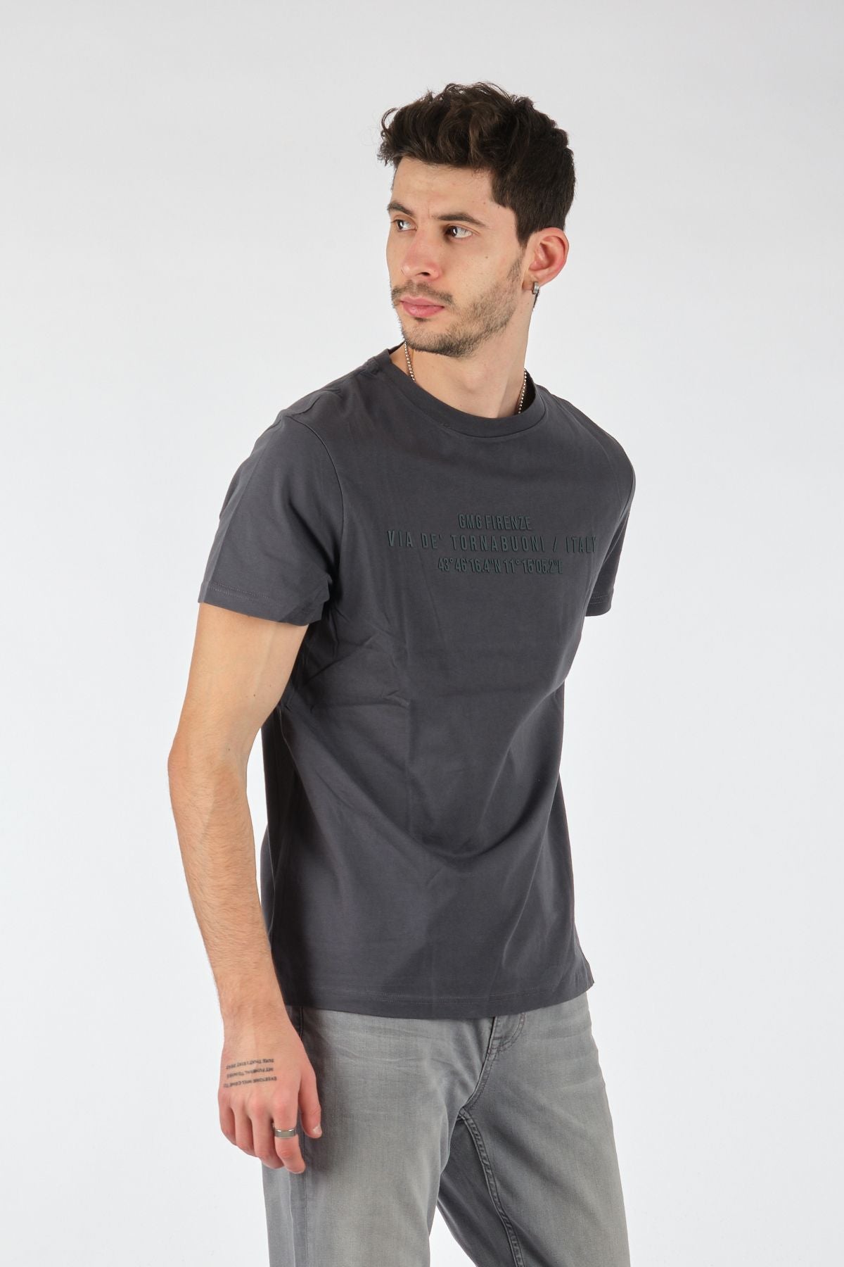 Gmg Fırenze Minimalist Regular Fit Kısa Kol Erkek T-Shirt - Günlük Kullanım İkincil görsel