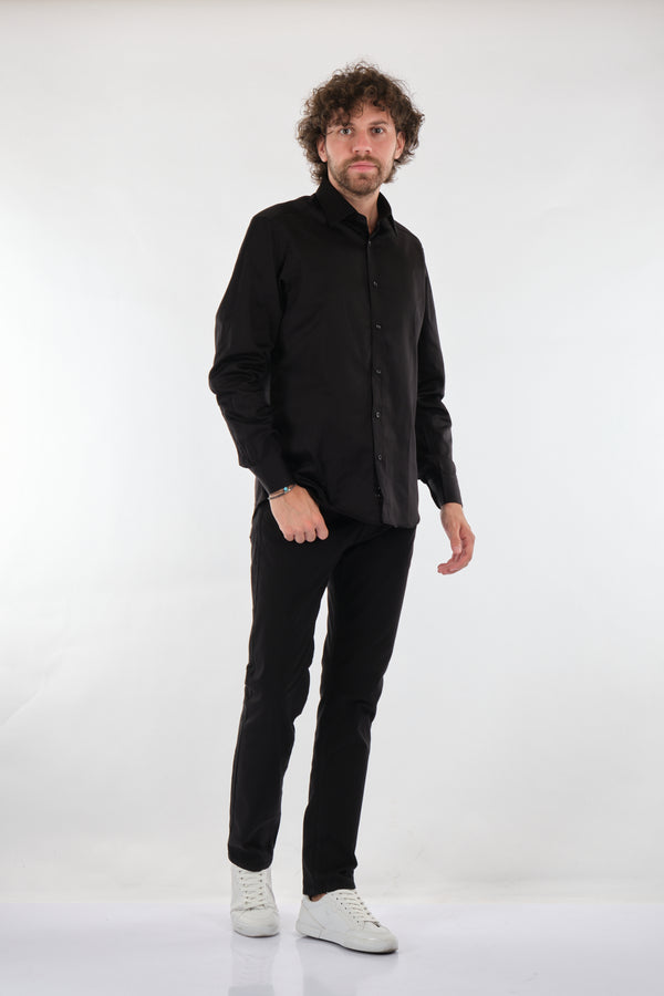 Gallini World Minimalist Erkek Uzun Kol Gömlek - Slim Fit