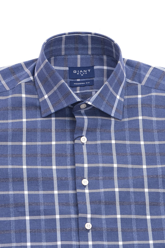 Giant Modern Fit Kareli Uzun Kol Erkek Gömlek - Minimalist Stil