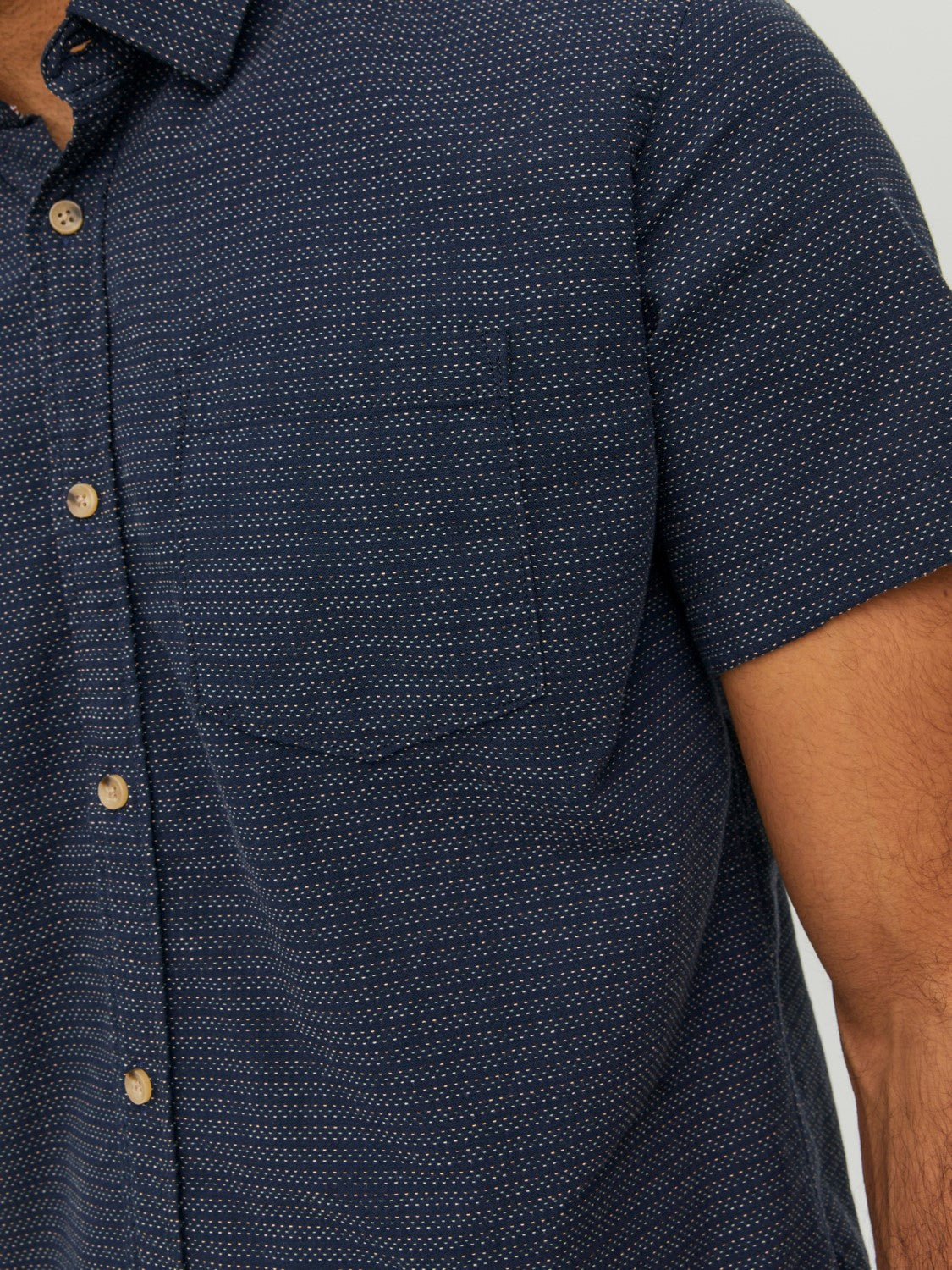 Jack&Jones Minimalist Kısa Kol Erkek Gömleği - Günlük & Rahat