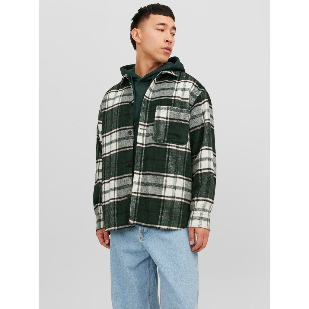 Jack&Jones Oversize Kareli Uzun Kol Gömlek - Günlük Şıklık Ana görsel
