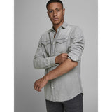 Jack&Jones Minimalist Uzun Kol Regular Fit Erkek Denim Gömlek