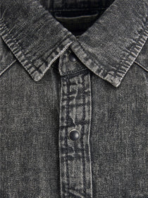 Jack&Jones Erkek Uzun Kol Denim Gömlek - Vintage Streetwear