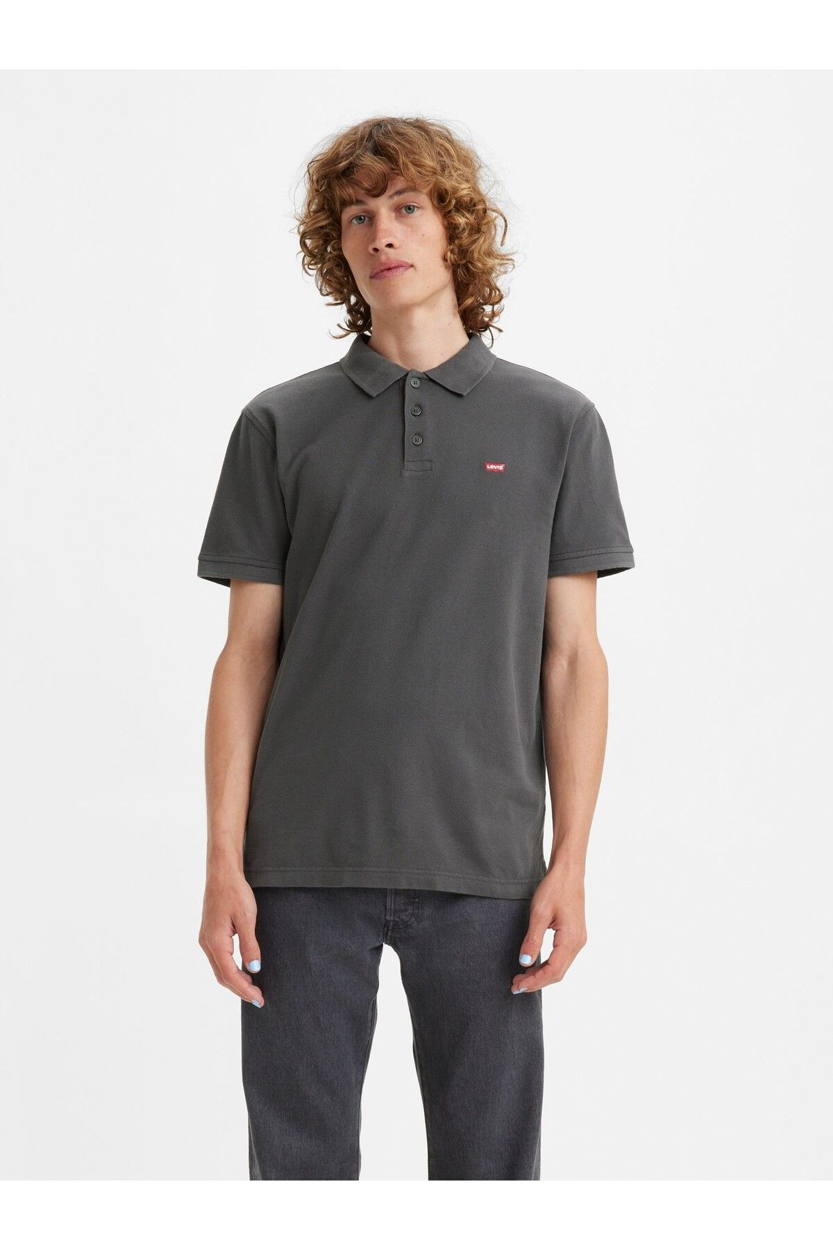 Levi's Erkek Minimalist Polo Yaka Kısa Kol T-Shirt - Günlük Kullanım Ana görsel