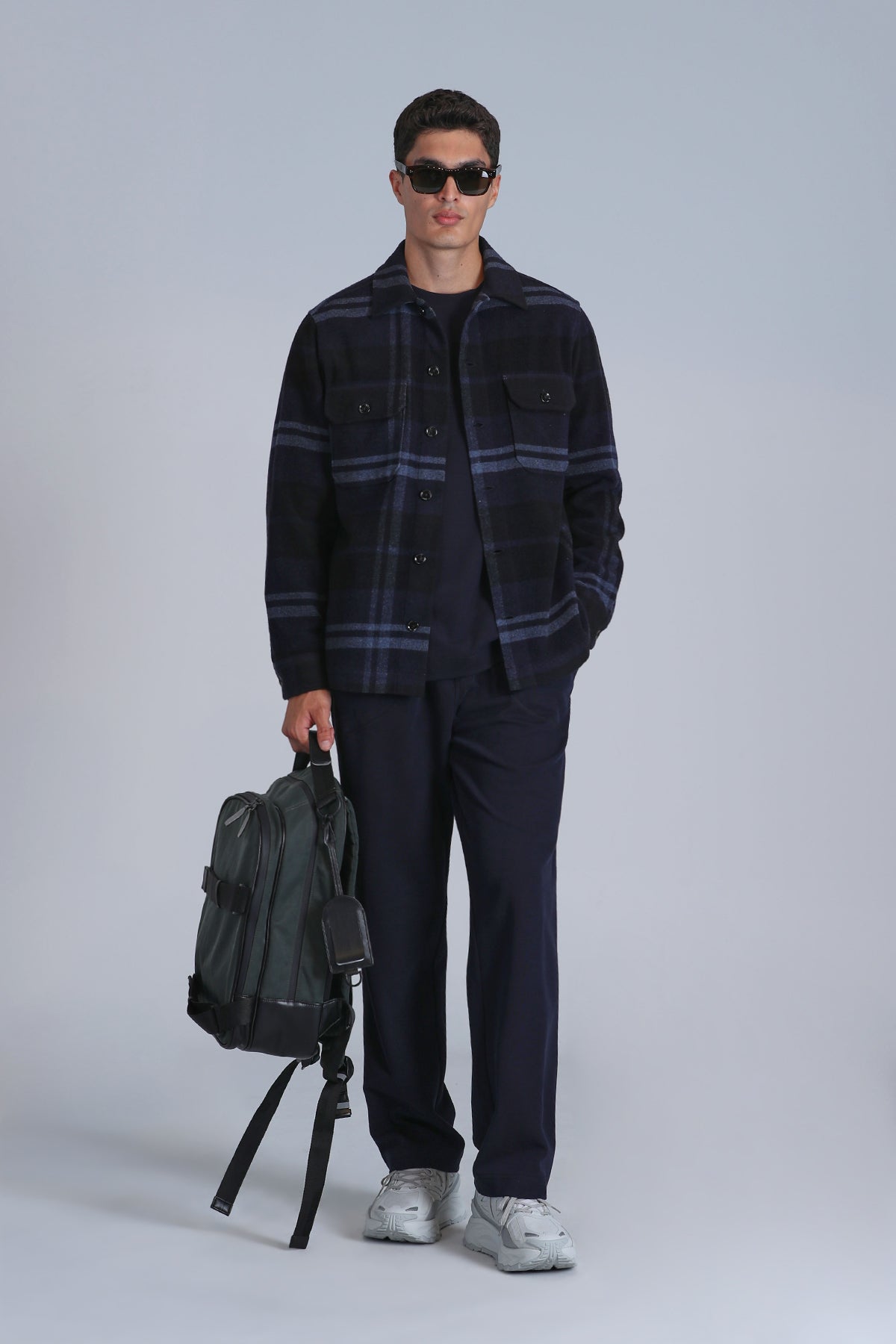 Lufian Oversize Kareli Gömlek - Minimalist & Günlük Stil - Uzun Kol Translation missing: tr.content.product_image_main