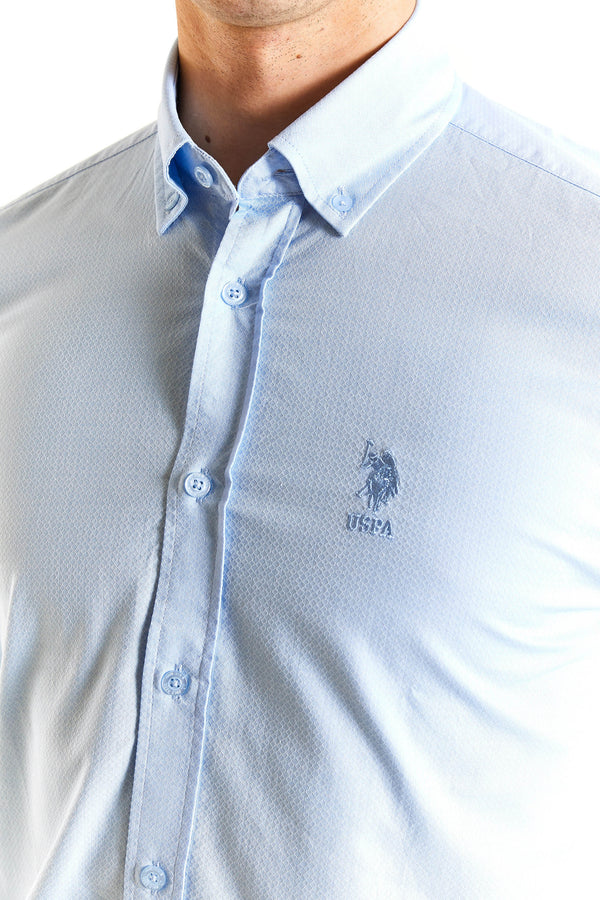 U.S. Polo Assn. Erkek Minimalist Uzun Kol Gömlek - Günlük/İş