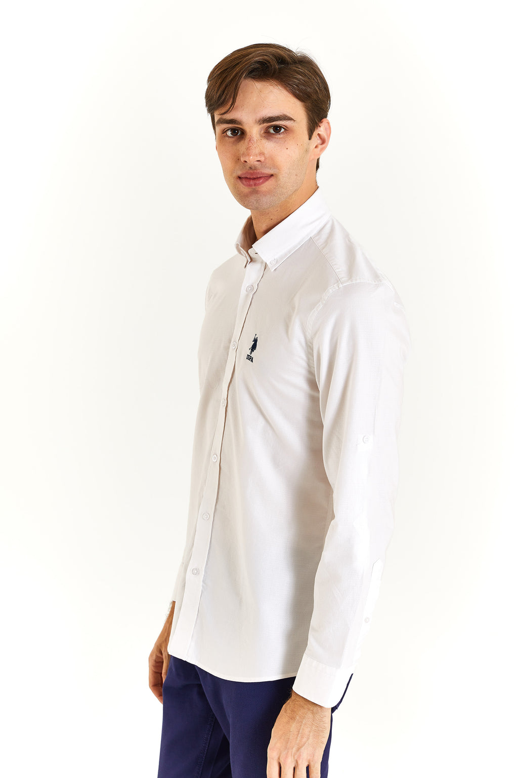 U.S. Polo Assn. Erkek Minimalist Uzun Kol Gömlek - Günlük/İş