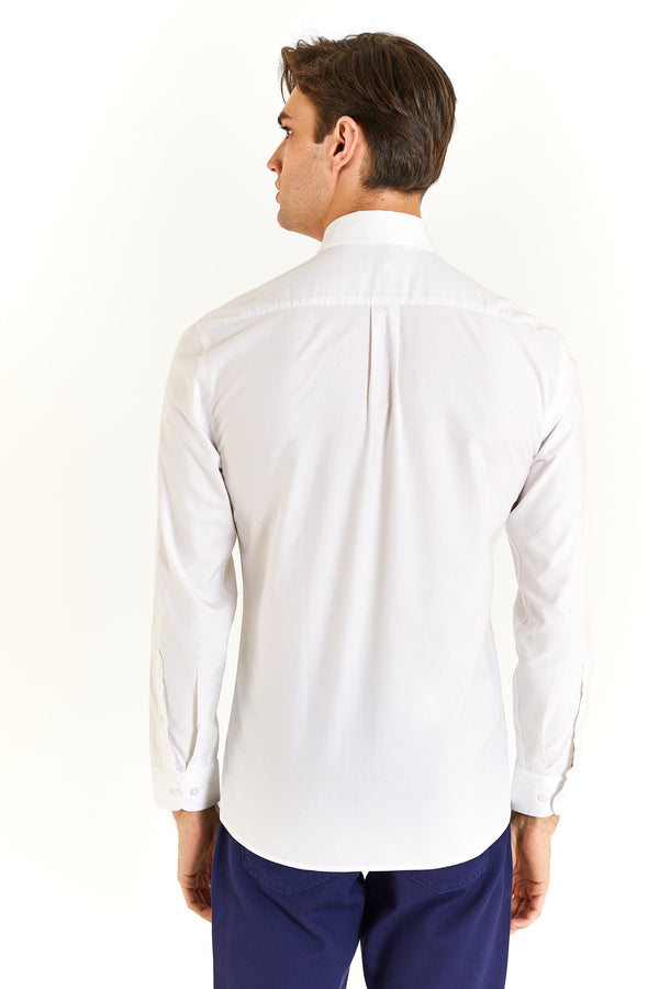 U.S. Polo Assn. Erkek Minimalist Uzun Kol Gömlek - Günlük/İş