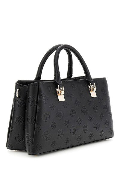 Guess Kadın Monogram Kabartma Desenli Suni Deri Çift Saplı Omuz ve El Çantası