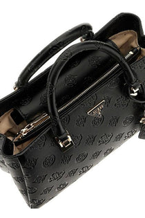 Guess Kadın Monogram Kabartma Desenli Suni Deri Çift Saplı Omuz ve El Çantası