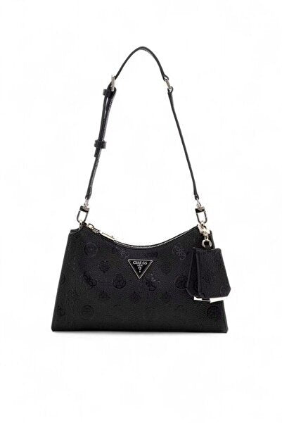 Guess Kadın Monogram Desenli Suni Deri Omuz Çantası Ayarlanabilir Askılı İkincil görsel