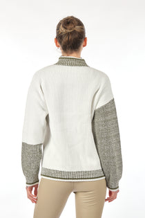 Unique Mode Oversize Fermuarlı Minimalist Kadın Hırka - Günlük & Şık