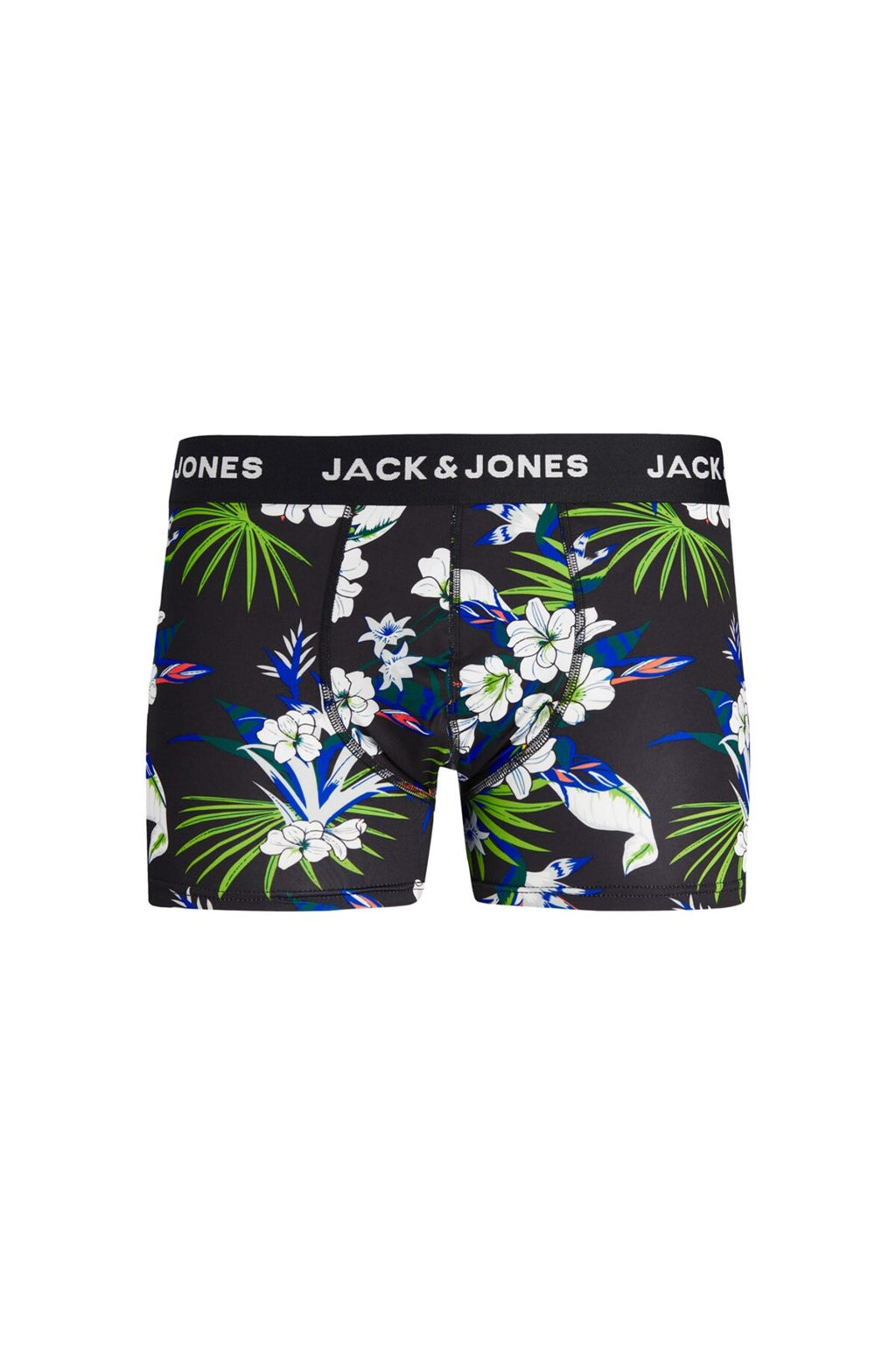 Jack&Jones Erkek Boxer 3'lü Set - Minimalist Tropikal Desenli Rahat Boxer Şort