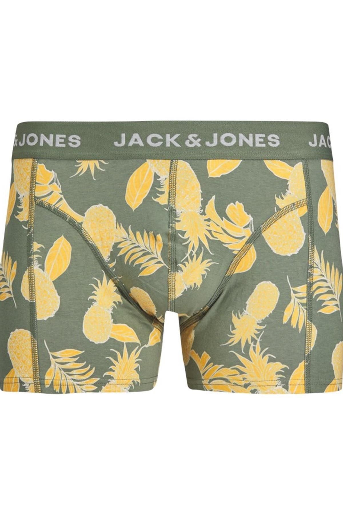 Jack&Jones Erkek Boxer Şort - Rahat ve Şık Ananas Desenli İkincil görsel