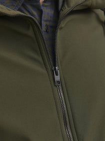 Jack&Jones Erkek Kapüşonlu Fermuarlı Cepli Standart Kalıp Polyester Ceket
