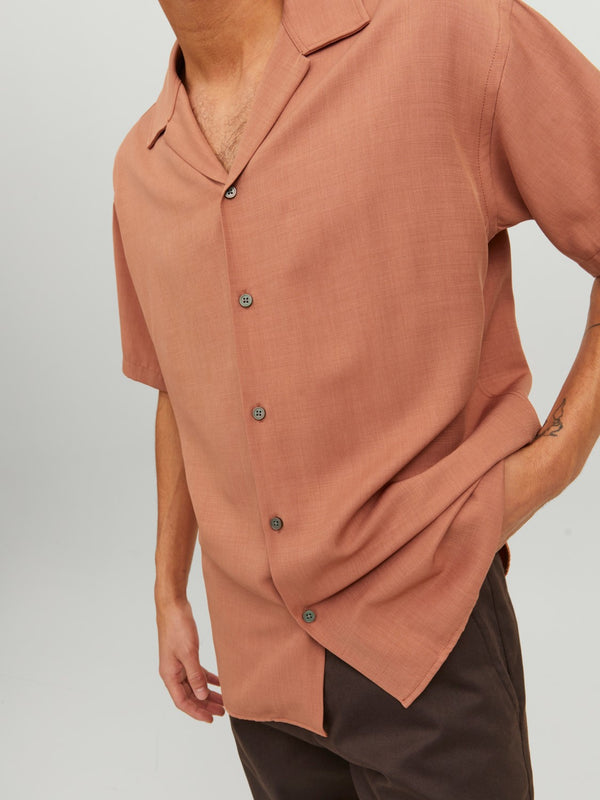 Jack&Jones Oversize Minimalist Kısa Kol Erkek Gömleği