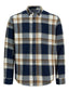 Jack&Jones Minimalist Kareli Uzun Kol Erkek Gömleği