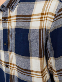Jack&Jones Minimalist Kareli Uzun Kol Erkek Gömleği