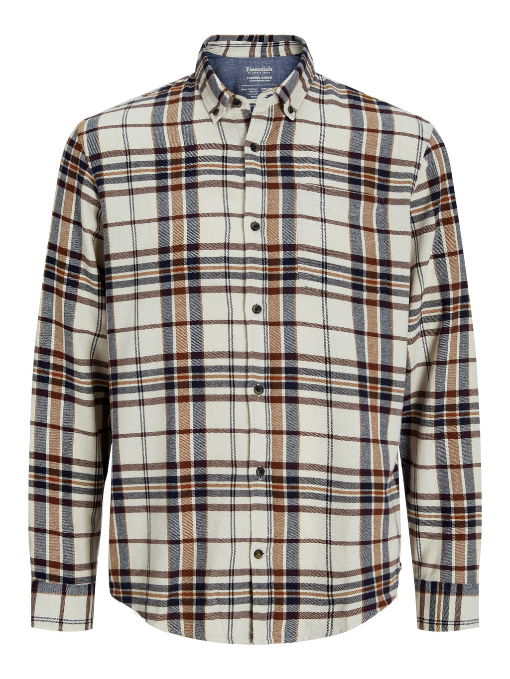 Jack&Jones Minimalist Kareli Uzun Kol Erkek Gömleği