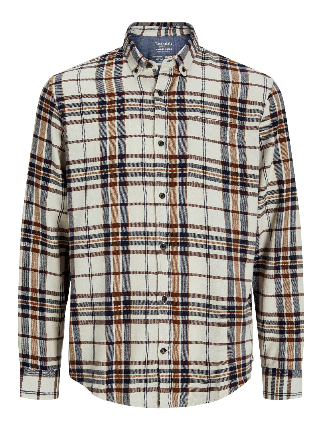 Jack&Jones Minimalist Kareli Uzun Kol Erkek Gömleği