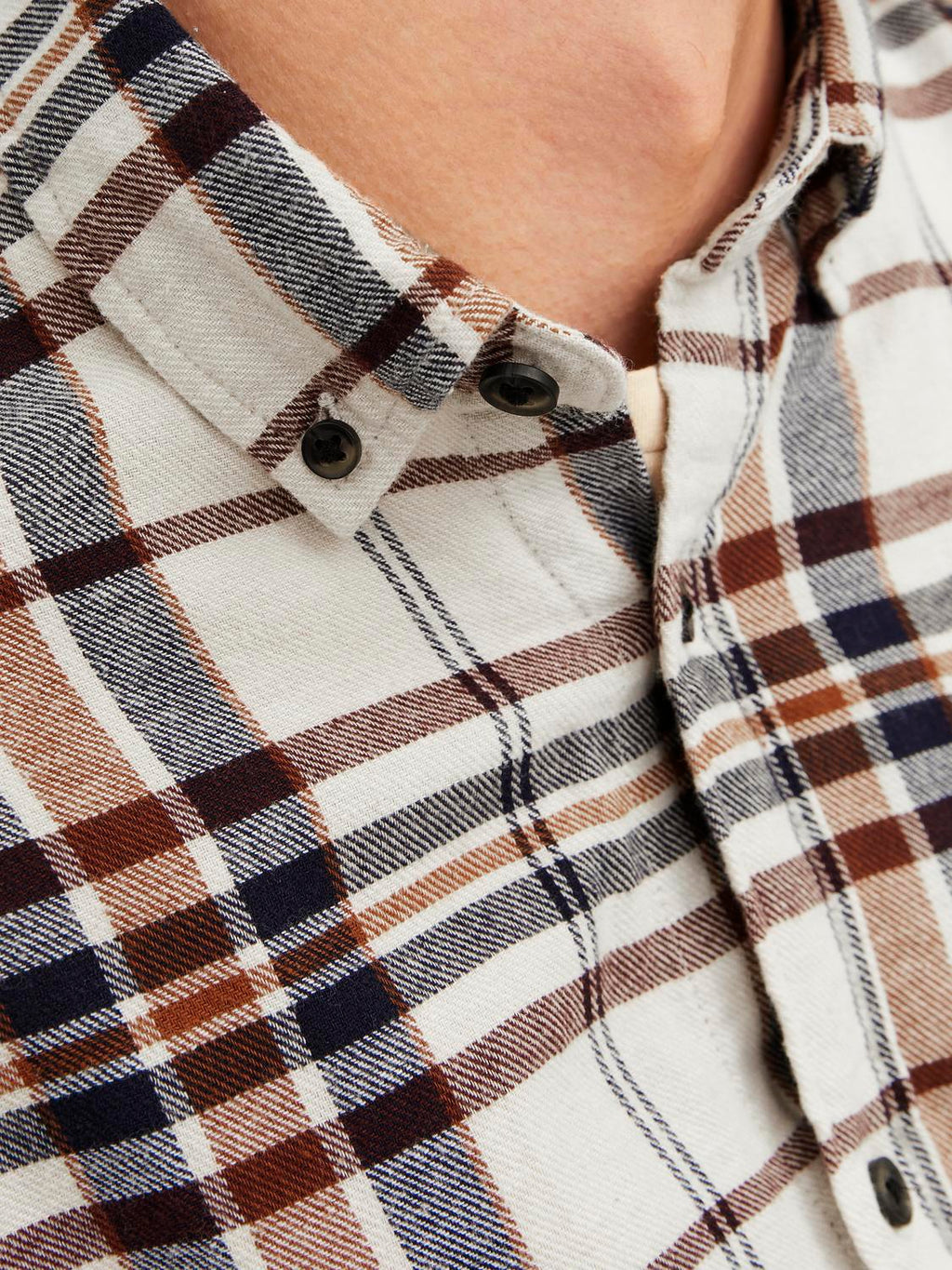 Jack&Jones Minimalist Kareli Uzun Kol Erkek Gömleği