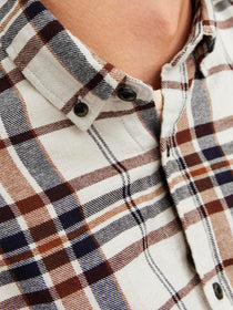 Jack&Jones Minimalist Kareli Uzun Kol Erkek Gömleği
