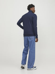 Jack&Jones Minimalist Oversize Fermuarlı Erkek Hırka - Günlük Kombinleriniz İçin
