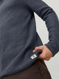 Jack&Jones Erkek Minimalist Boğazlı Uzun Kol Kazak - Oversized Fit