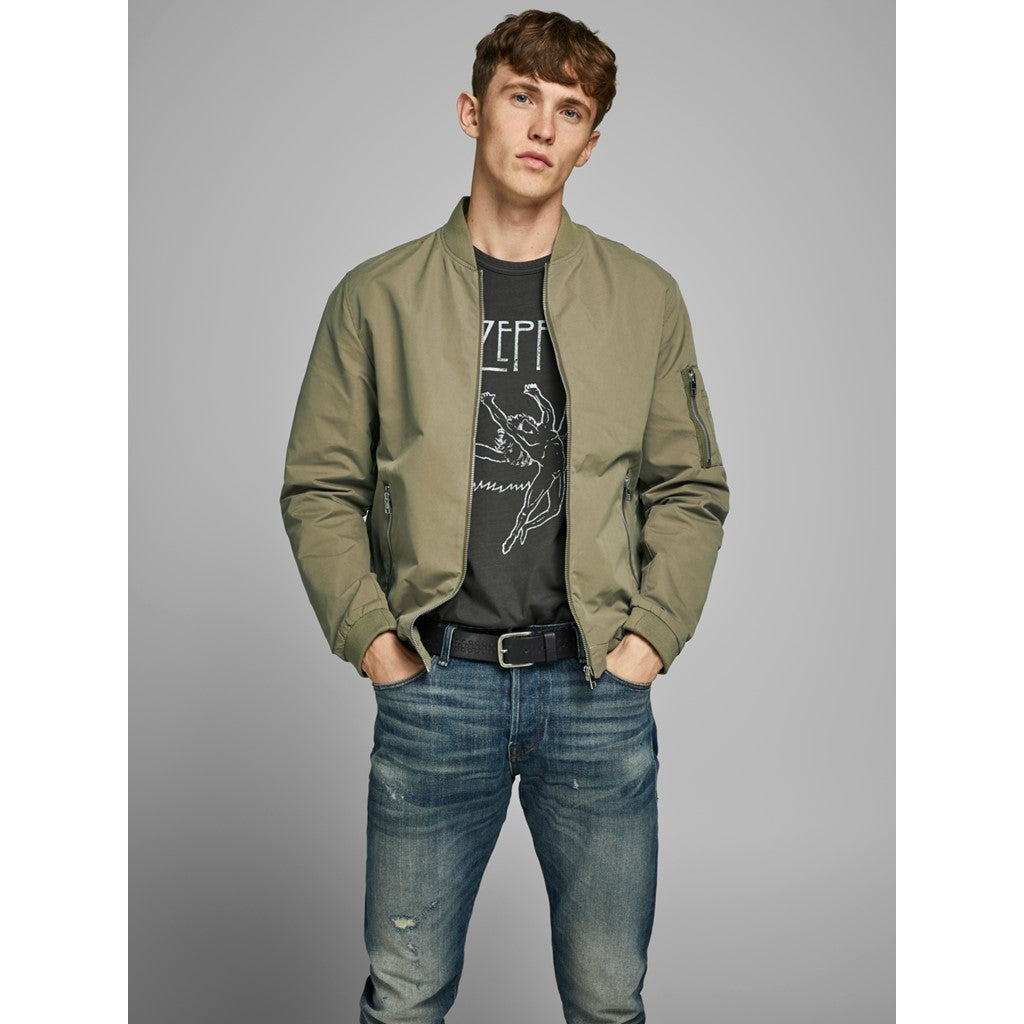 Jack&Jones Erkek Minimalist Bomber Ceket - Regular Fit Ana görsel