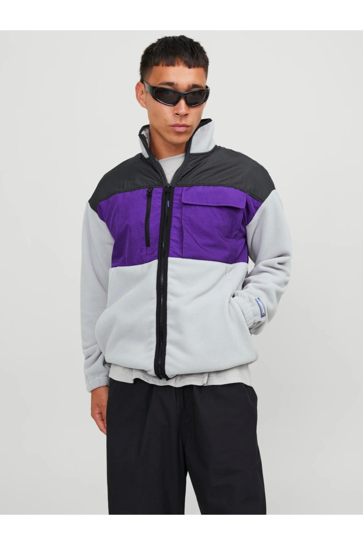 Jack&Jones Erkek Oversize Polar Ceket - Minimalist & Şık