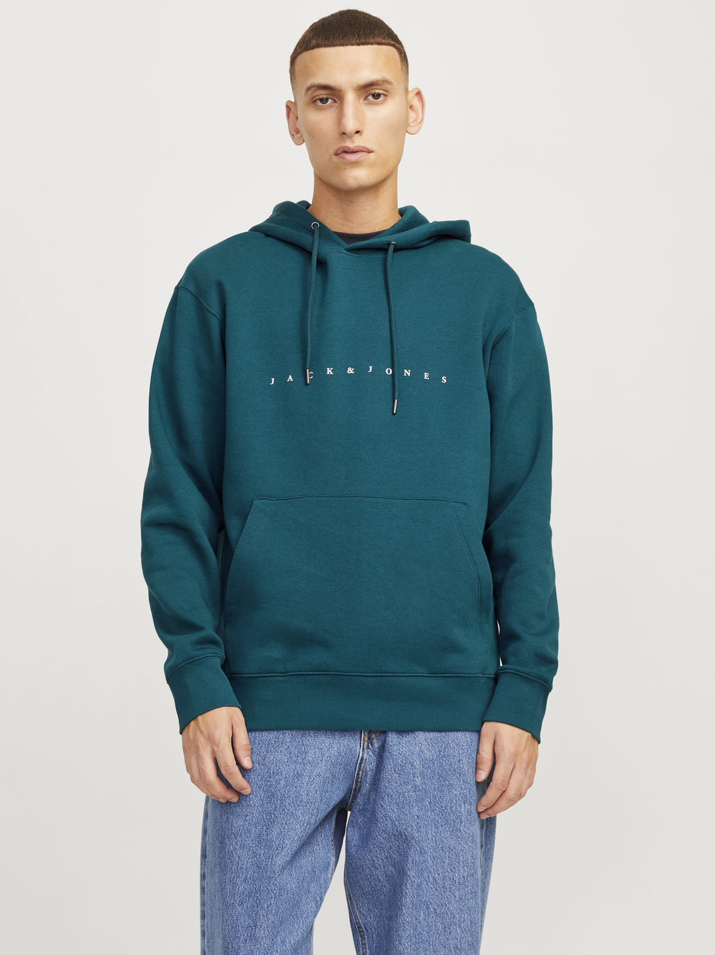 Jack&Jones Erkek Oversize Kapüşonlu Sweatshirt - Rahat ve Şık Günlük Stil