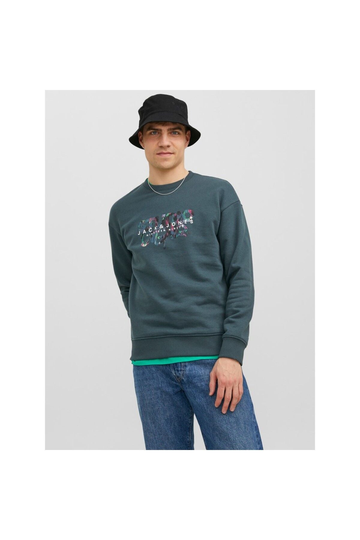 Jack&Jones Oversize Erkek Sweatshirt - Rahat & Şık Günlük Kullanım Translation missing: tr.content.product_image_secondary