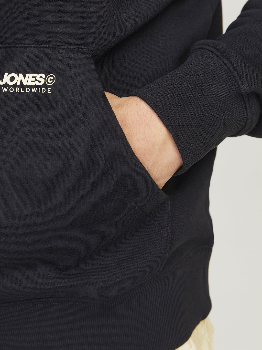 Jack&Jones Erkek Oversize Kapüşonlu Sweatshirt - Minimalist Günlük