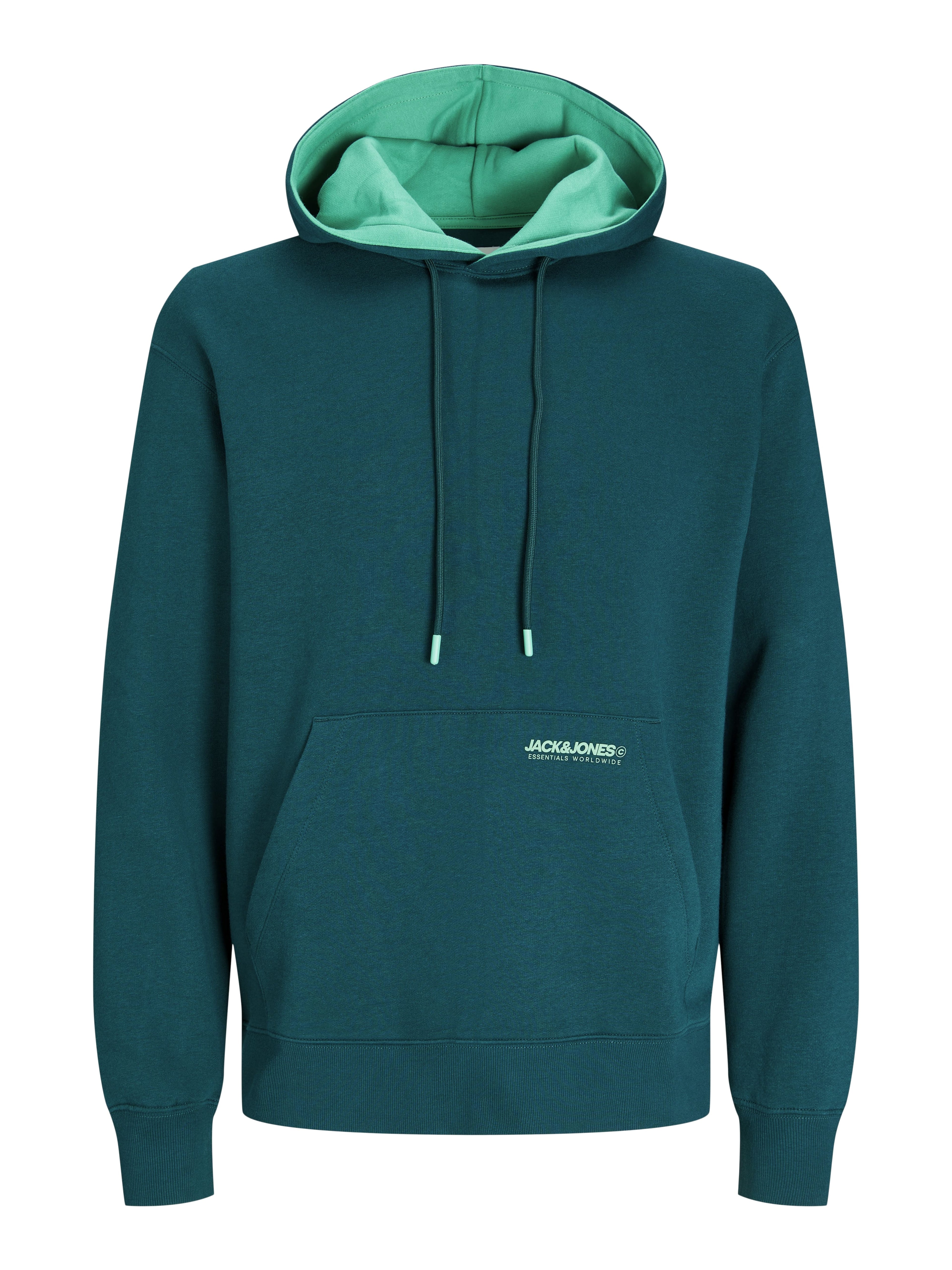 Jack&Jones Erkek Oversize Kapüşonlu Sweatshirt - Minimalist Günlük