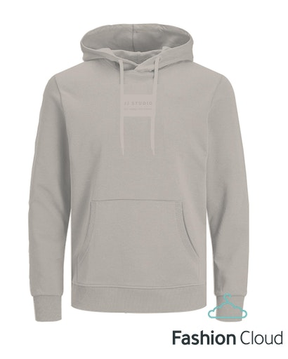Jack&Jones Erkek Oversize Kapüşonlu Sweatshirt - Minimalist Tarz Translation missing: tr.content.product_image_secondary