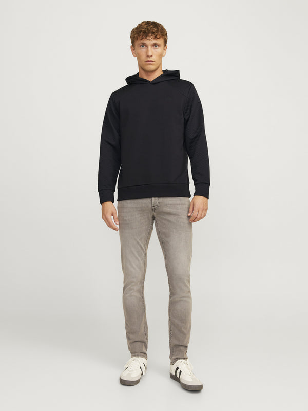 Jack&Jones Oversize Kapüşonlu Minimalist Erkek Sweatshirt - Günlük Kullanım