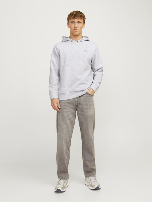 Jack&Jones Oversize Kapüşonlu Minimalist Erkek Sweatshirt - Günlük Kullanım