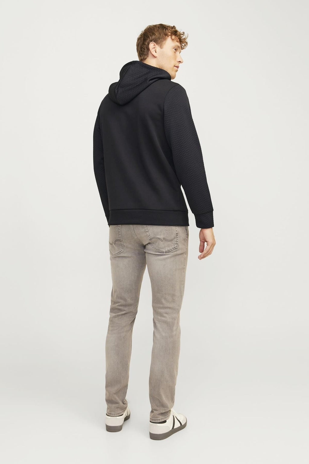 Jack&Jones Oversize Kapüşonlu Minimalist Erkek Sweatshirt - Günlük Kullanım