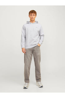 Jack&Jones Oversize Kapüşonlu Minimalist Erkek Sweatshirt - Günlük Kullanım