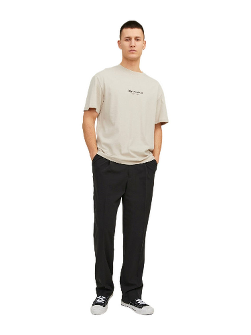 Jack&Jones Oversize Minimalist Erkek T-Shirt - Günlük & Rahat