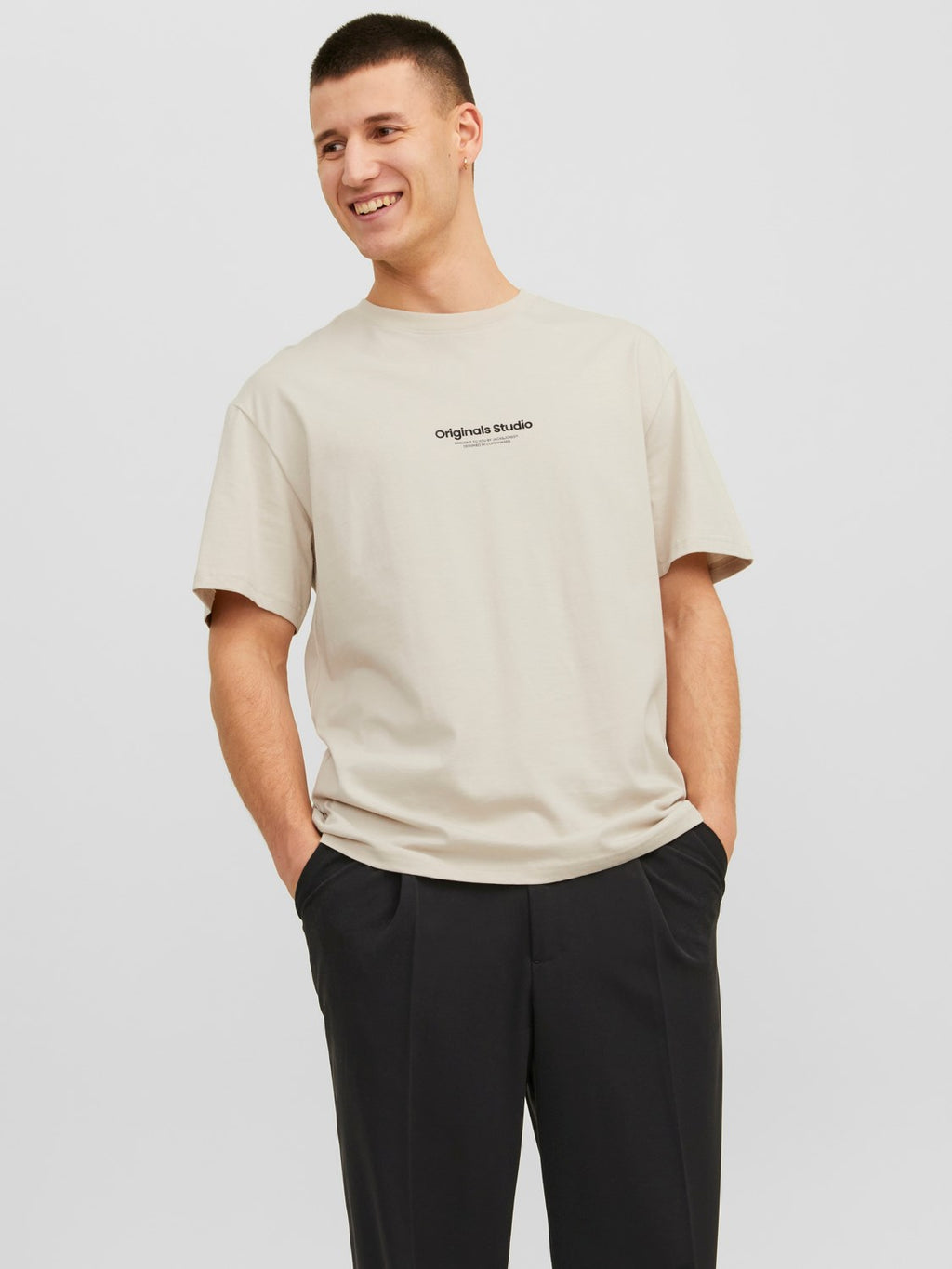 Jack&Jones Oversize Minimalist Erkek T-Shirt - Günlük & Rahat