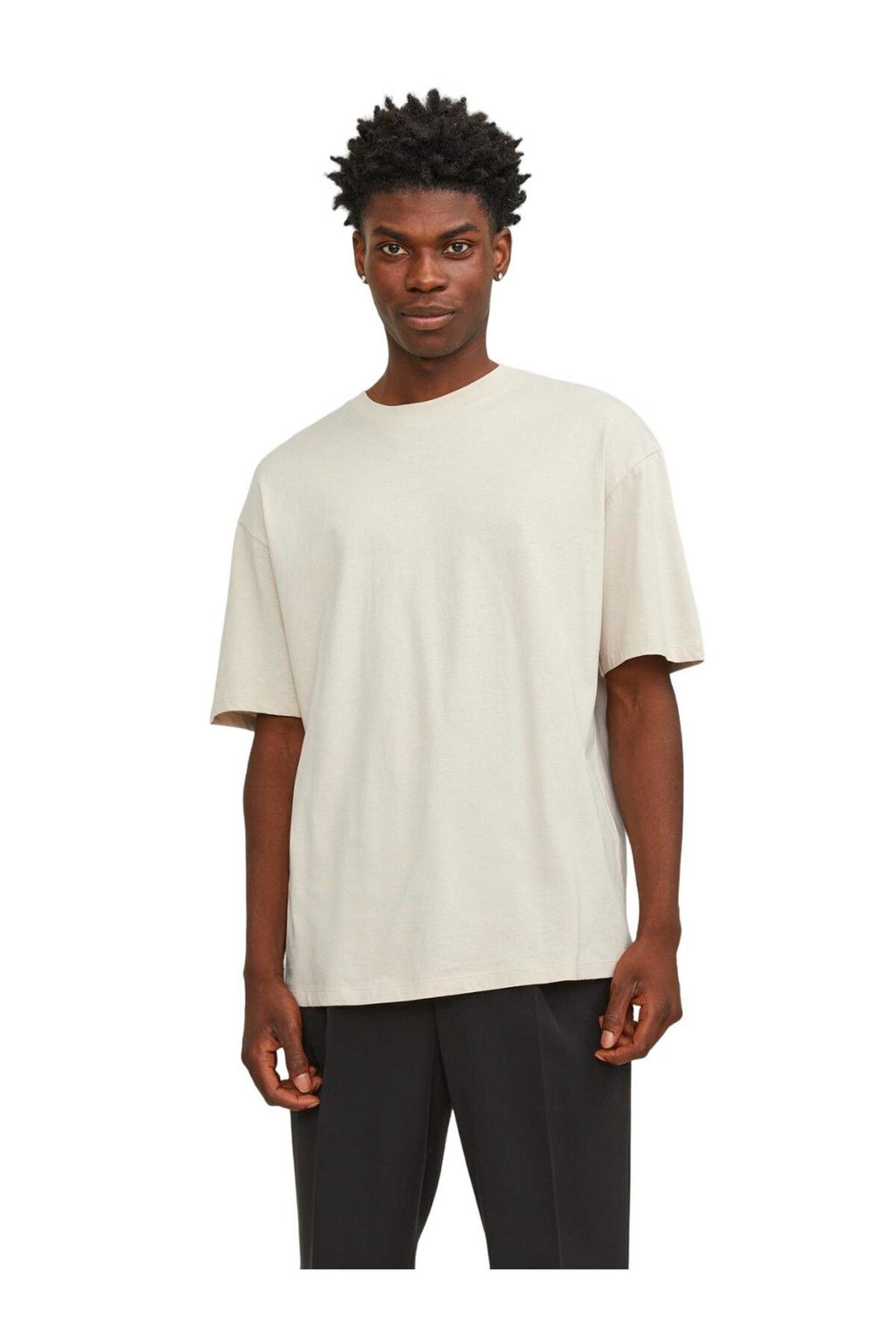 Jack&Jones Oversize Minimalist Erkek T-Shirt - Rahat Kesim Kısa Kol