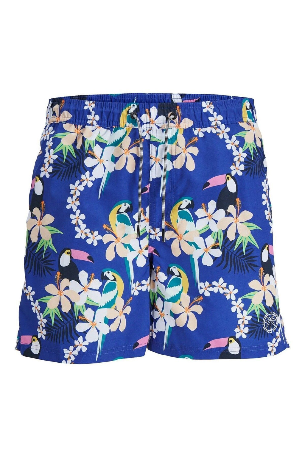 Jack&Jones Flamingo Desenli Erkek Plaj Şortu - Yazın Stilini Yakala!