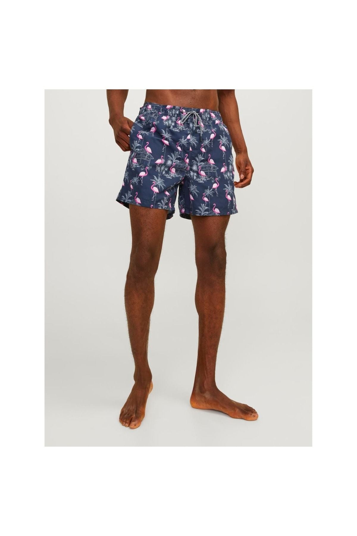 Jack&Jones Flamingo Desenli Erkek Plaj Şortu - Yazın Stilini Yakala! Translation missing: tr.content.product_image_secondary