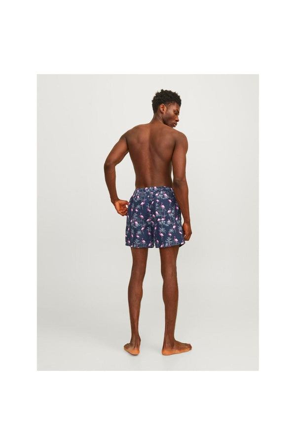 Jack&Jones Flamingo Desenli Erkek Plaj Şortu - Yazın Stilini Yakala!