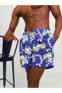 Jack&Jones Flamingo Desenli Erkek Plaj Şortu - Yazın Stilini Yakala!