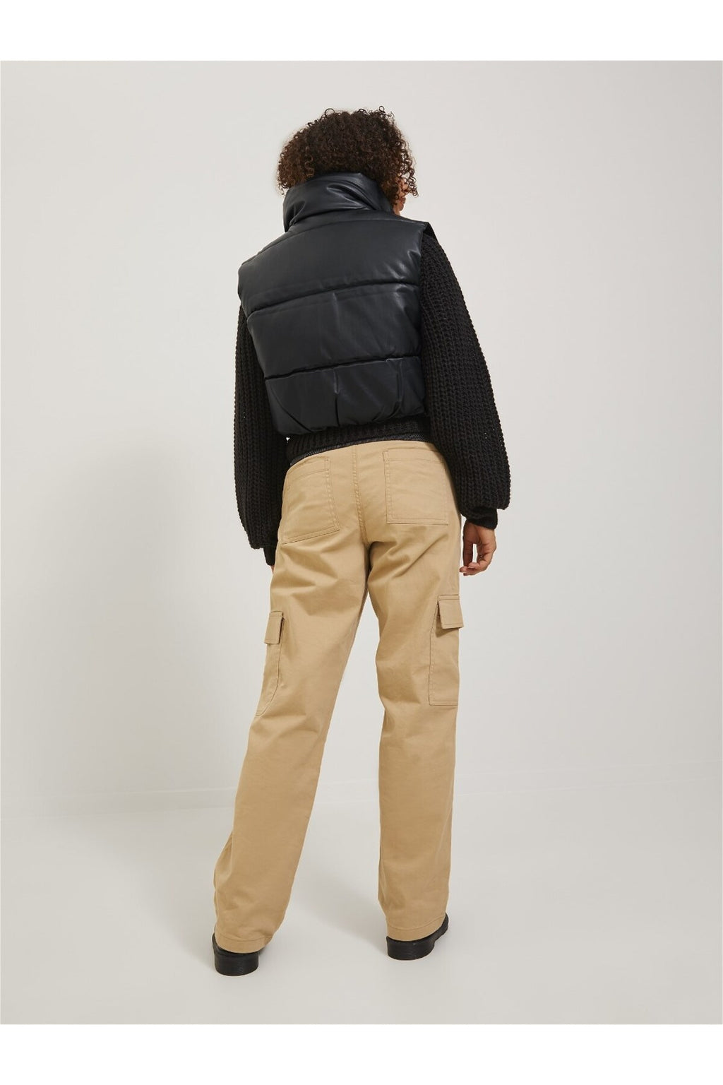 Jack&Jones JJXX Kadın Crop Oversize Suni Deri Yelek
