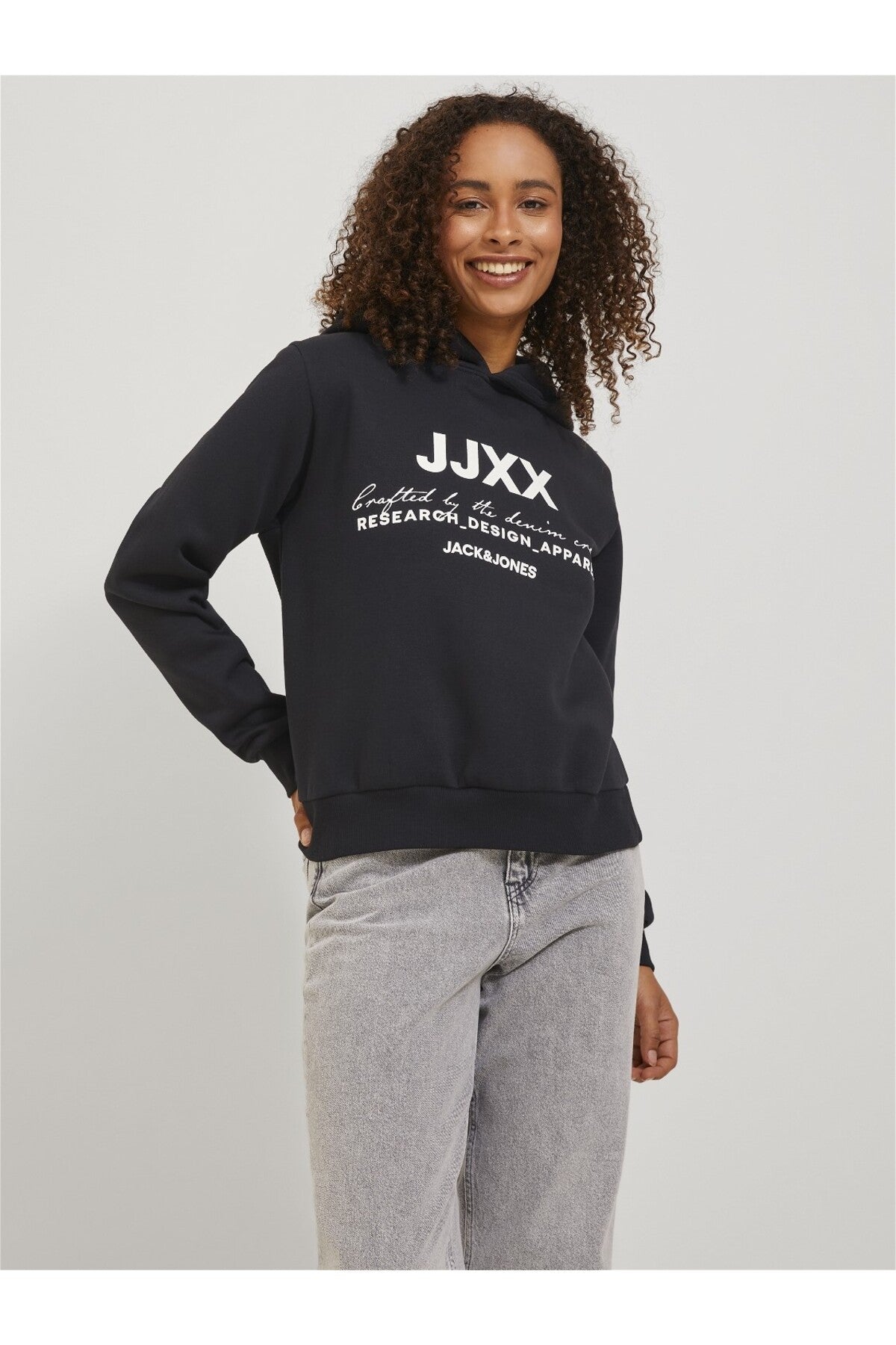Jack&Jones JJXX Kadın Oversize Kapüşonlu Sweatshirt - Rahat ve Şık Translation missing: tr.content.product_image_secondary