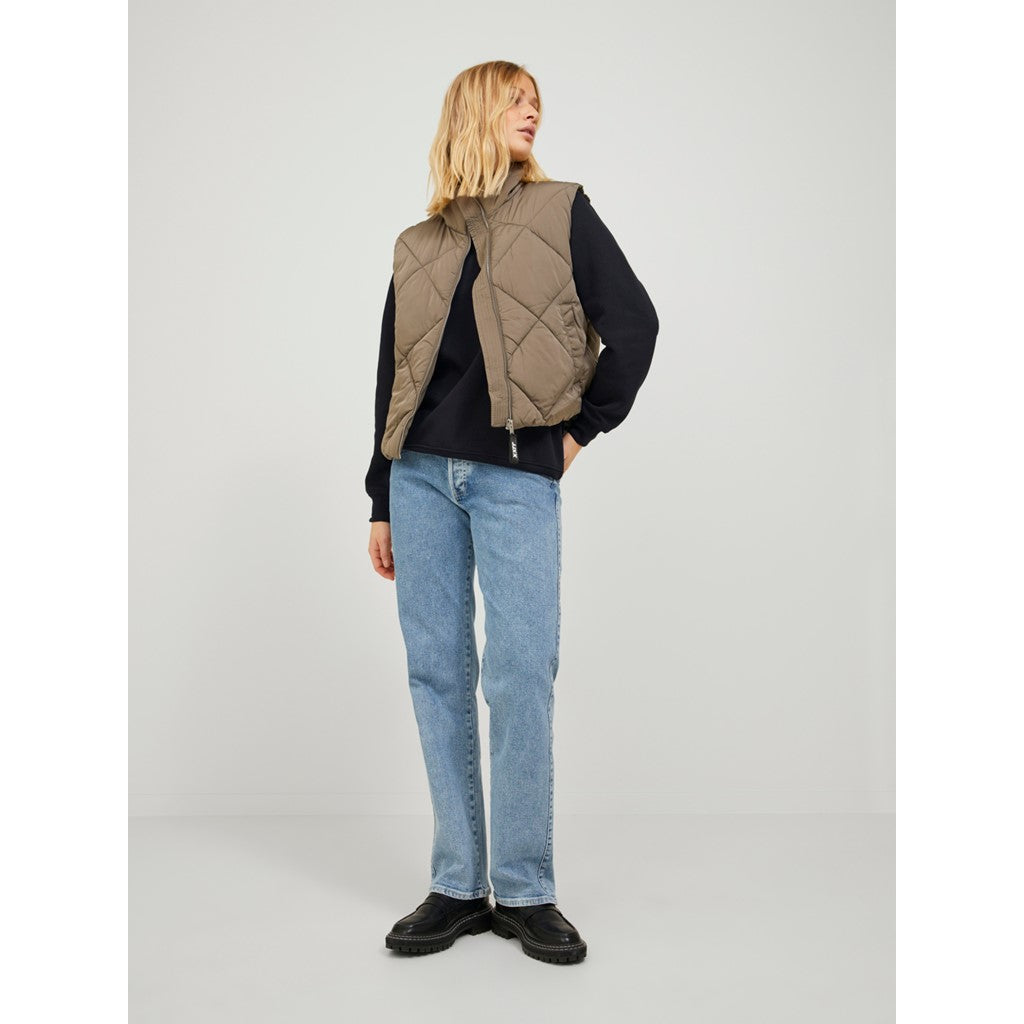 Jack&Jones JJXX Kadın Rahat Kesim Sıfır Yaka Pamuk Polyester Baskılı Uzun Kollu Sweatshirt