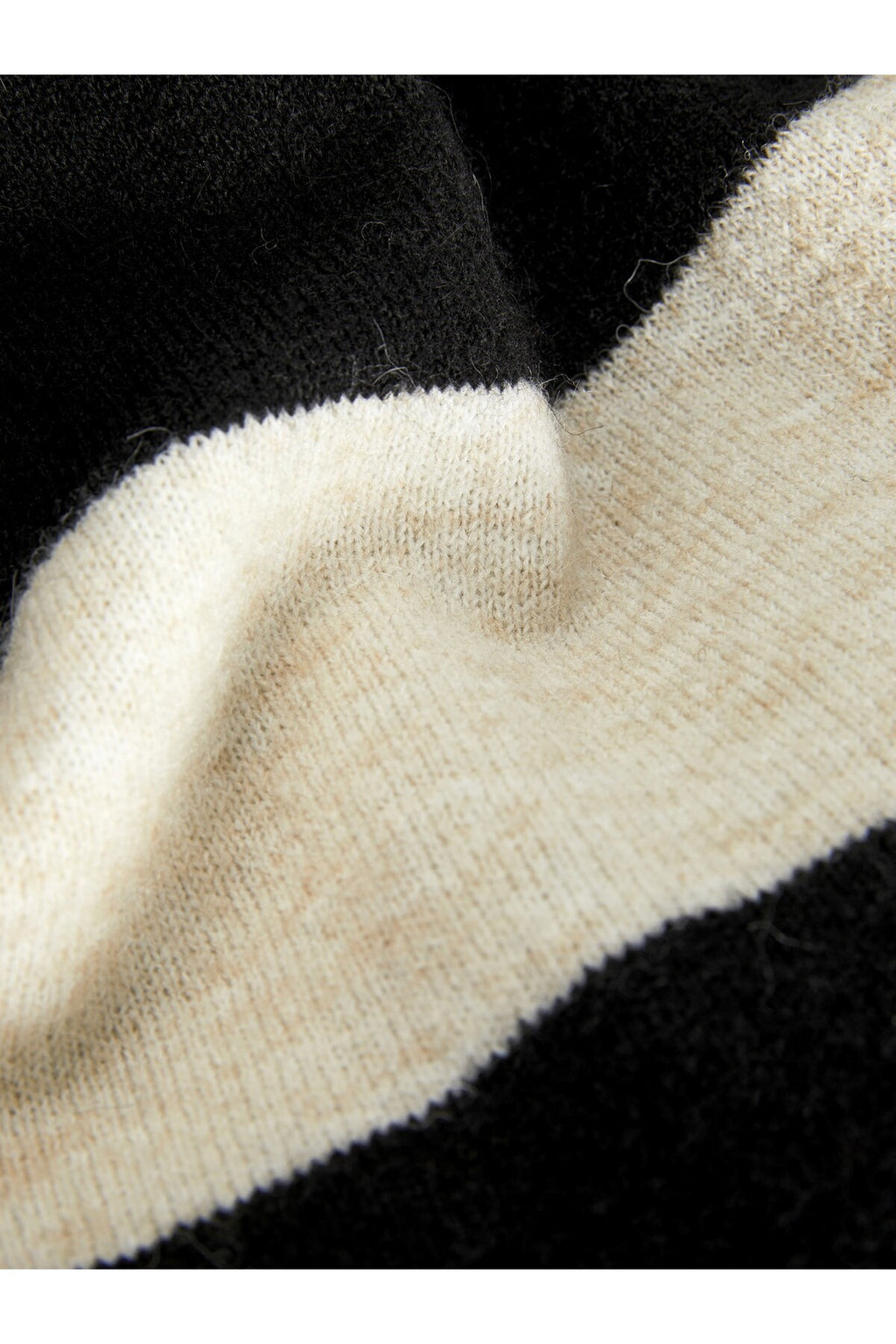 Jack&Jones JJXX Minimalist Çizgili Uzun Kol Crop Kazak - Günlük Şıklık
